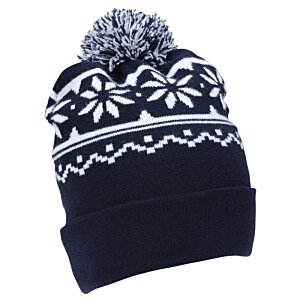 Additional Image 2 - a black and white beanie