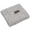 Vanilla Heather Cable Knit Chenille Throw 162514