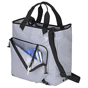 Additional Image 3 - a grey bag with black straps