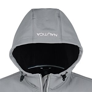 Additional Image 2 - a white hooded jacket with black lining
