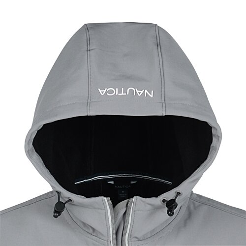 Additional Image 2 - a white hooded jacket with black lining