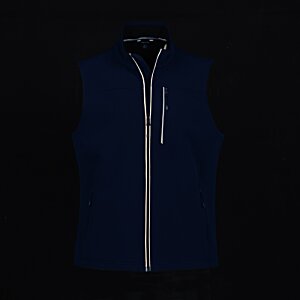 Additional Image 3 - a blue vest with a zipper