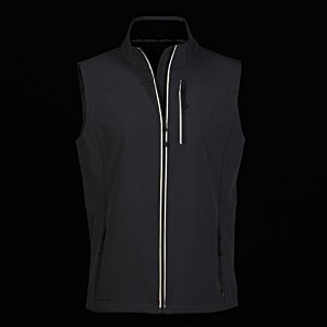 Additional Image 3 - a black vest with a zipper