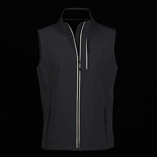 Additional Image 3 - a black vest with a zipper
