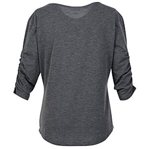 Additional Image 1 - a grey shirt with rolled sleeves