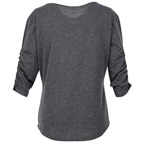 Additional Image 1 - a grey shirt with rolled sleeves