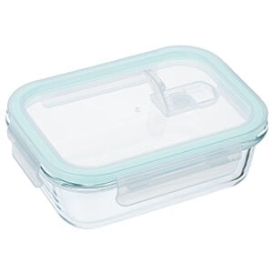 Additional Image 1 - a clear plastic container with a blue lid