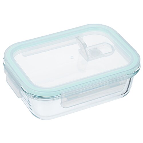 Additional Image 1 - a clear plastic container with a blue lid
