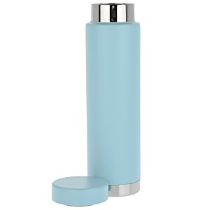Additional Image 1 - a blue cylindrical container with a lid