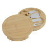 View Image 3 of 4 of 5-Piece Swivel Top Bamboo Cheese Board