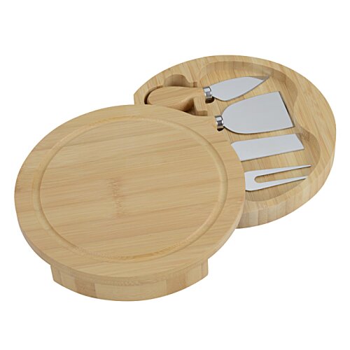 Additional Image 2 - a round wooden container with a circular lid