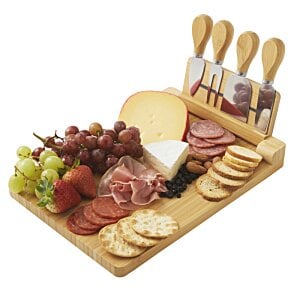 Additional Image 3 - a cutting board with meat and cheese