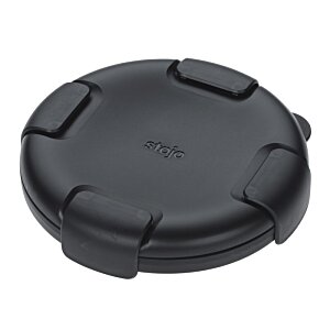 Additional Image 2 - a black circular object with a black cover