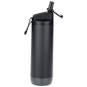Additional Image 2 - a black water bottle with zipper
