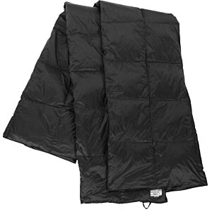 Additional Image 1 - a folded blue blanket on a white background