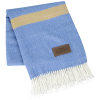 View Image 2 of 2 of Denim Blue Fringed Throw Blanket