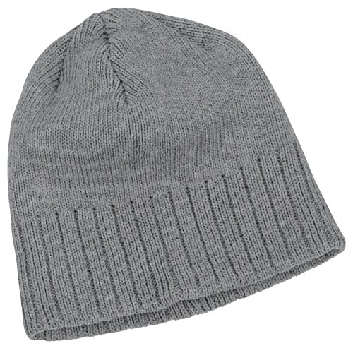 Additional Image 2 - a grey knit hat on a white background