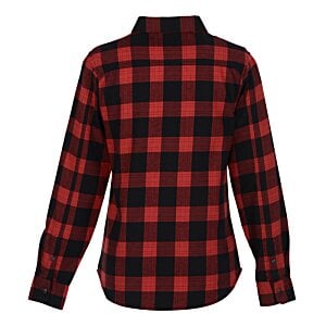 Additional Image 1 - a red and black plaid shirt