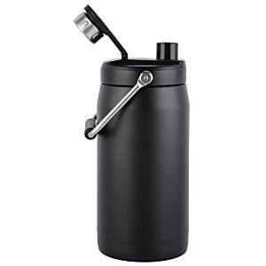 Additional Image 3 - a black water bottle with a handle