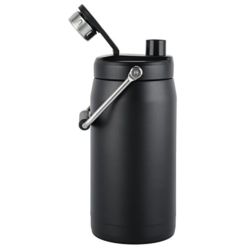 Additional Image 3 - a black water bottle with a handle