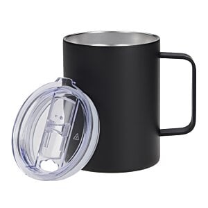 Additional Image 1 - a black mug with a lid