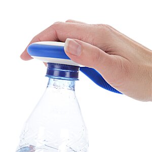 Additional Image 2 - a hand holding a blue cap on a bottle