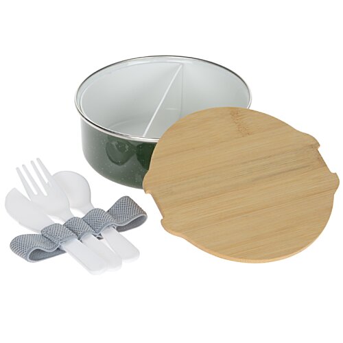 Additional Image 2 - a round container with a lid and a round lid