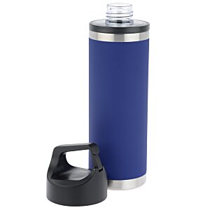 Additional Image 5 - a blue and silver water bottle