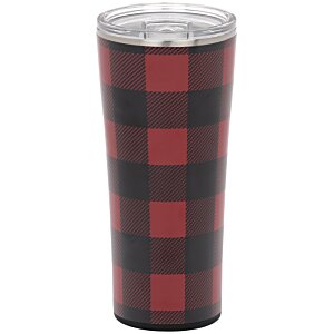 Additional Image 1 - a red and black plaid cup