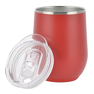 Additional Image 1 - a red and silver cup with a lid