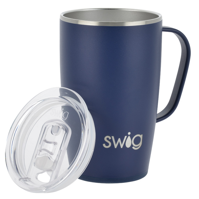 SWIG Life - 18oz Stainless Steel Insulated Mug - Matte Navy