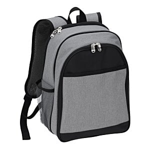 Additional Image 1 - a grey backpack with black straps