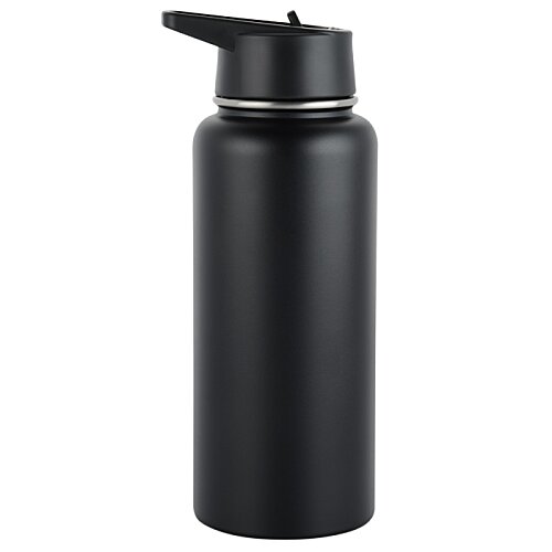 Additional Image 2 - a black bottle with a black lid