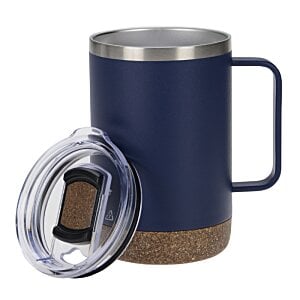 Additional Image 1 - a blue and silver mug