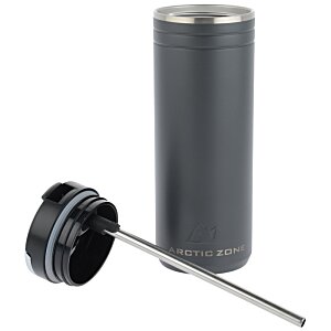 Additional Image 7 - a black metal container with a black cap