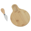 View Image 2 of 2 of Bamboo Cutting Board with Cheese Knife