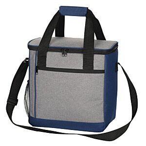 Additional Image 1 - a blue and grey cooler bag