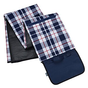 Additional Image 1 - a pair of plaid fabric scarves