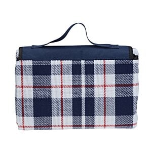 Additional Image 3 - a blue and white plaid bag