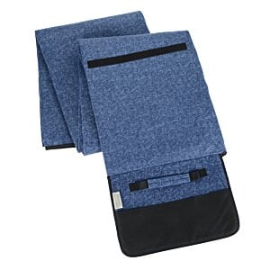 Additional Image 2 - a blue and black scarf