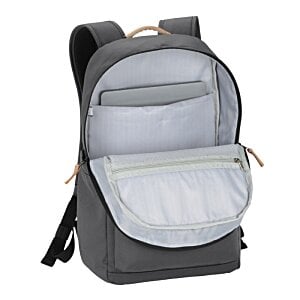 Additional Image 2 - a grey backpack with a white pocket