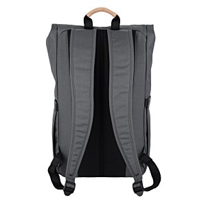 Additional Image 2 - a grey backpack with black straps