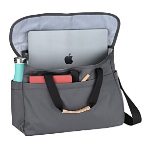 Additional Image 1 - a grey bag with a black strap