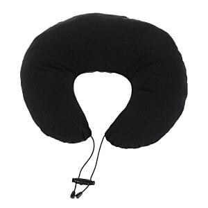 Additional Image 3 - a black neck pillow with a strap