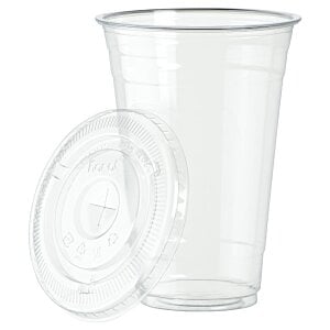 Additional Image 1 - a clear plastic cup with a lid
