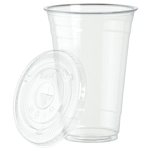 Additional Image 1 - a clear plastic cup with a lid