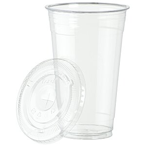 Additional Image 1 - a clear plastic cup with a lid