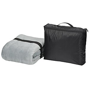 Additional Image 2 - a black and grey blanket and a black case
