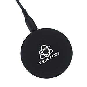 Additional Image 1 - a black round object with a white logo