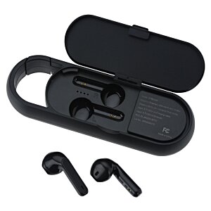 Additional Image 2 - a black earbuds in a case